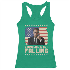 African American Pride Gift Racerback Tank Top Malcolm X TS12 Irish Green Print Your Wear
