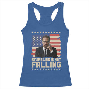 African American Pride Gift Racerback Tank Top Malcolm X TS12 Royal Blue Print Your Wear