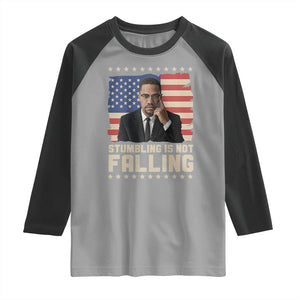 African American Pride Gift Raglan Shirt Malcolm X TS12 Sport Gray Black Print Your Wear