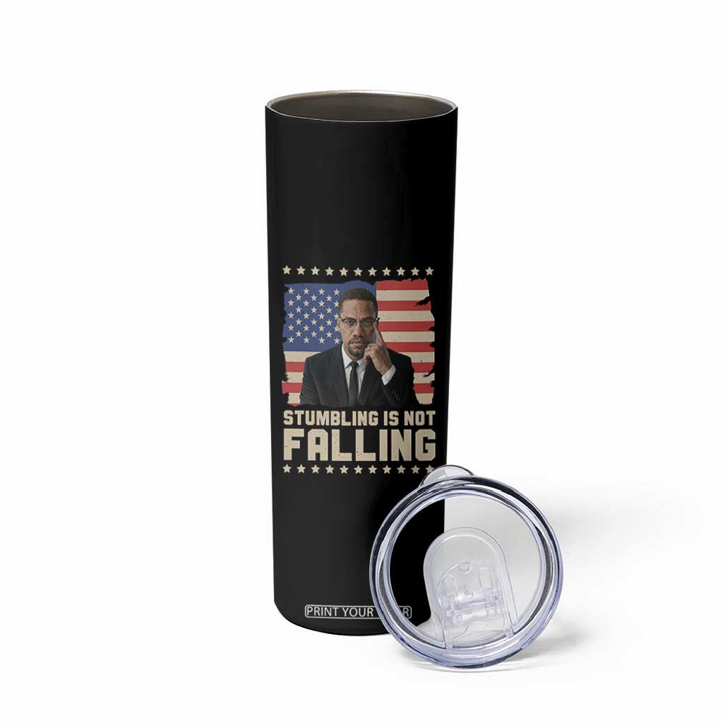 African American Pride Gift Skinny Tumbler Malcolm X TS12 Print Your Wear