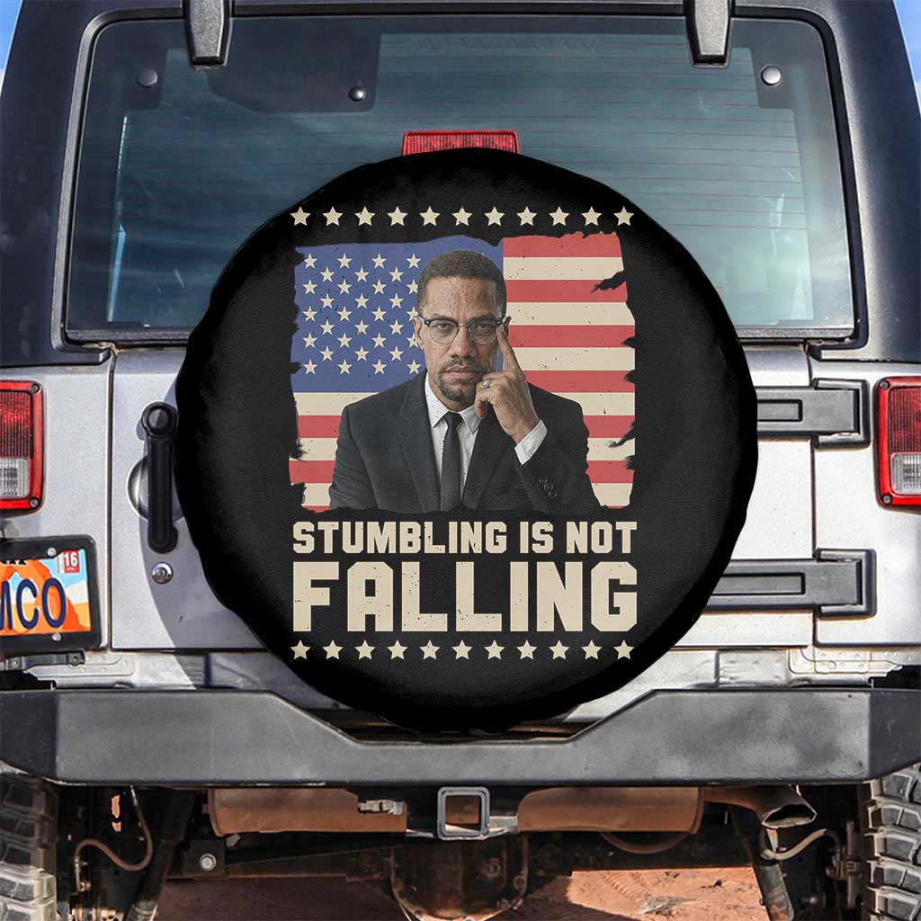 African American Pride Gift Spare Tire Cover Malcolm X TS12 No hole Black Print Your Wear