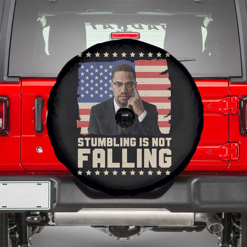 African American Pride Gift Spare Tire Cover Malcolm X TS12 Black Print Your Wear