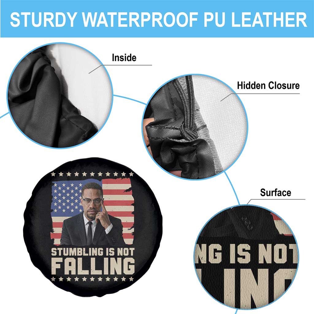 African American Pride Gift Spare Tire Cover Malcolm X TS12 Print Your Wear