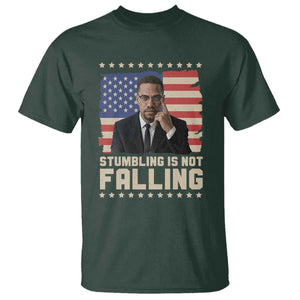African American Pride Gift T Shirt Malcolm X TS12 Dark Forest Green Print Your Wear