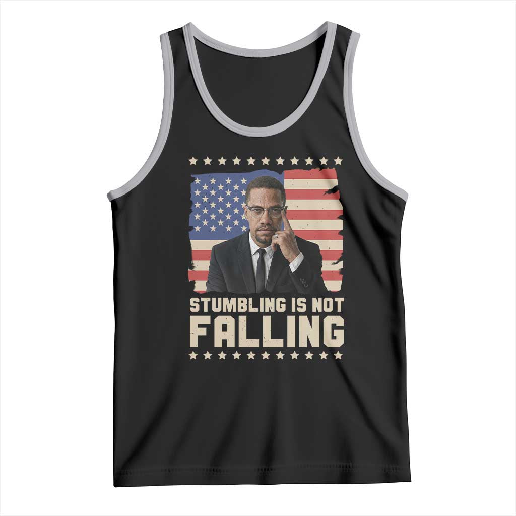 African American Pride Gift Tank Top Malcolm X TS12 Black Athletic Heather Print Your Wear