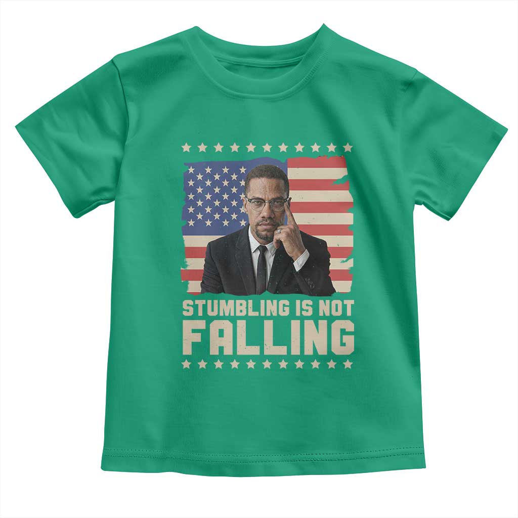 African American Pride Gift Toddler T Shirt Malcolm X TS12 Irish Green Print Your Wear