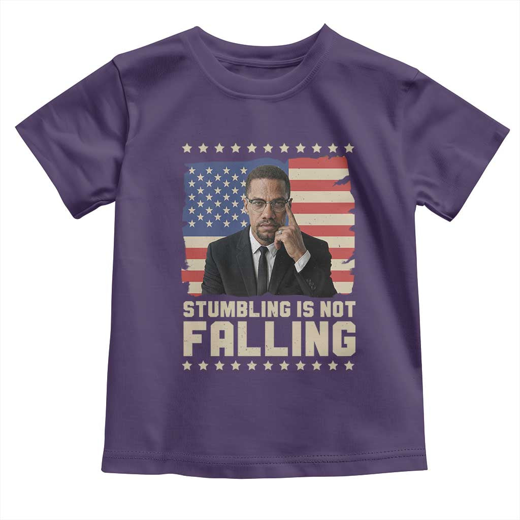 African American Pride Gift Toddler T Shirt Malcolm X TS12 Purple Print Your Wear