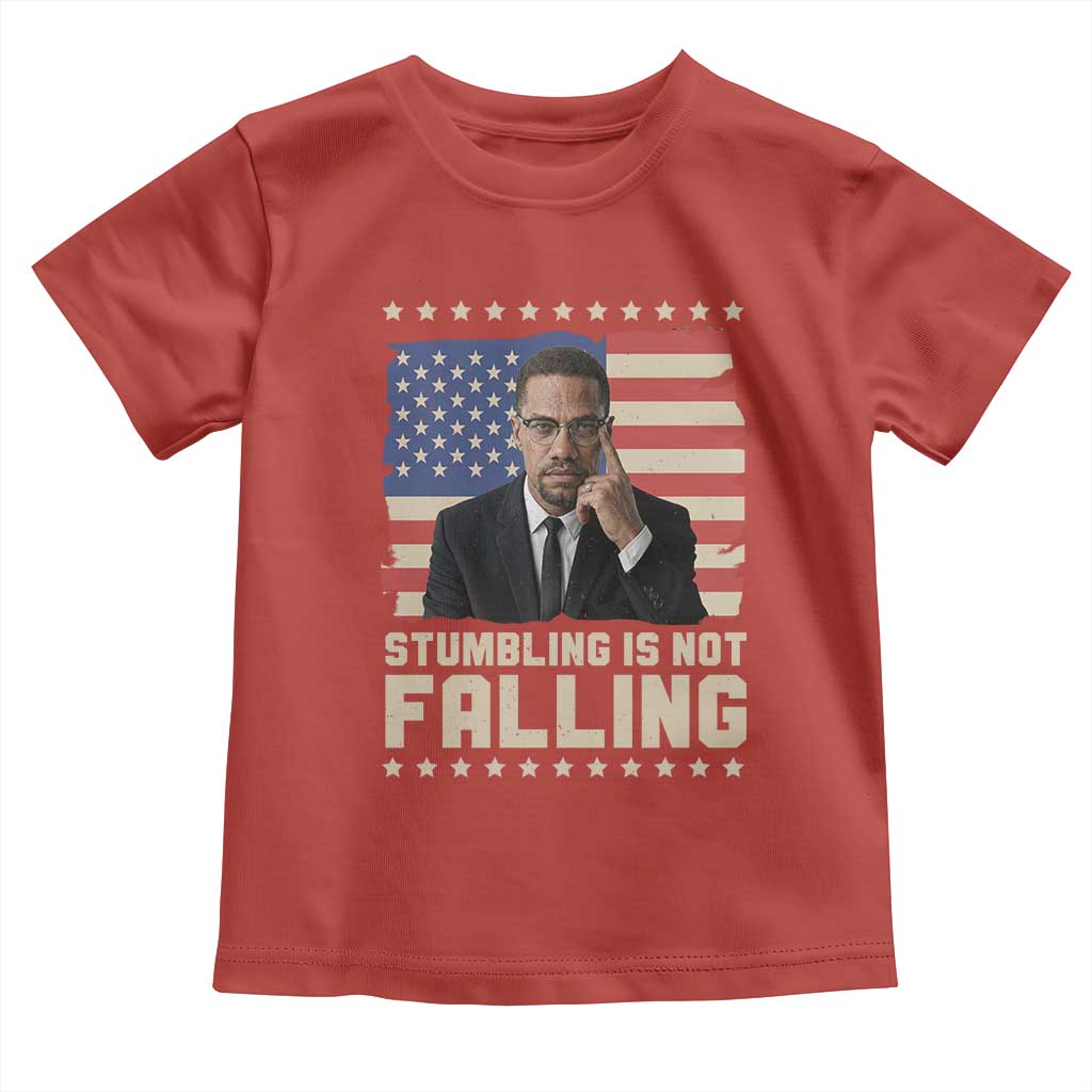 African American Pride Gift Toddler T Shirt Malcolm X TS12 Red Print Your Wear