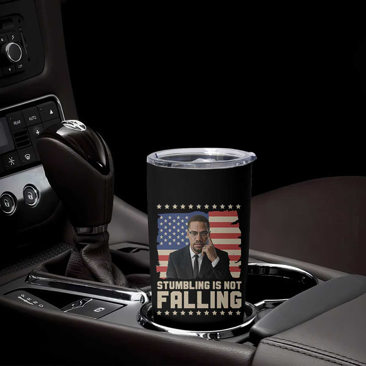 African American Pride Gift Tumbler Cup Malcolm X TS12 Print Your Wear