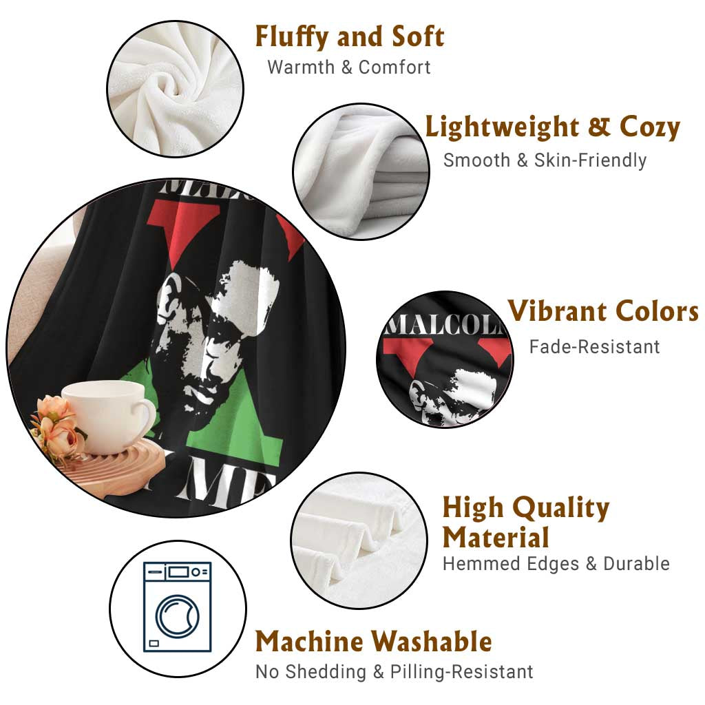 Malcolm X Try Me Throw Blanket American Civil Rights Leader Quote TS12 Print Your Wear