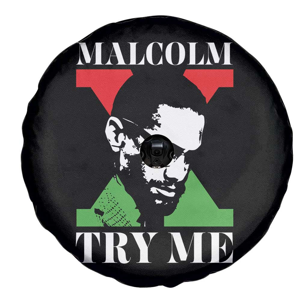 Malcolm X Try Me Spare Tire Cover American Civil Rights Leader Quote TS12 Print Your Wear