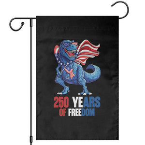 Funny Patriotic Dinosaur Garden Flag 250 Years Of Freedom TS12 Black Print Your Wear
