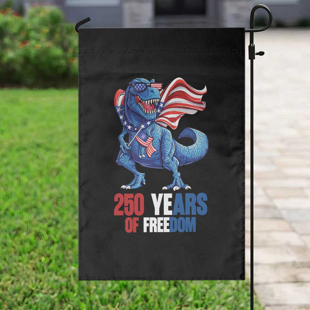 Funny Patriotic Dinosaur Garden Flag 250 Years Of Freedom TS12 Print Your Wear