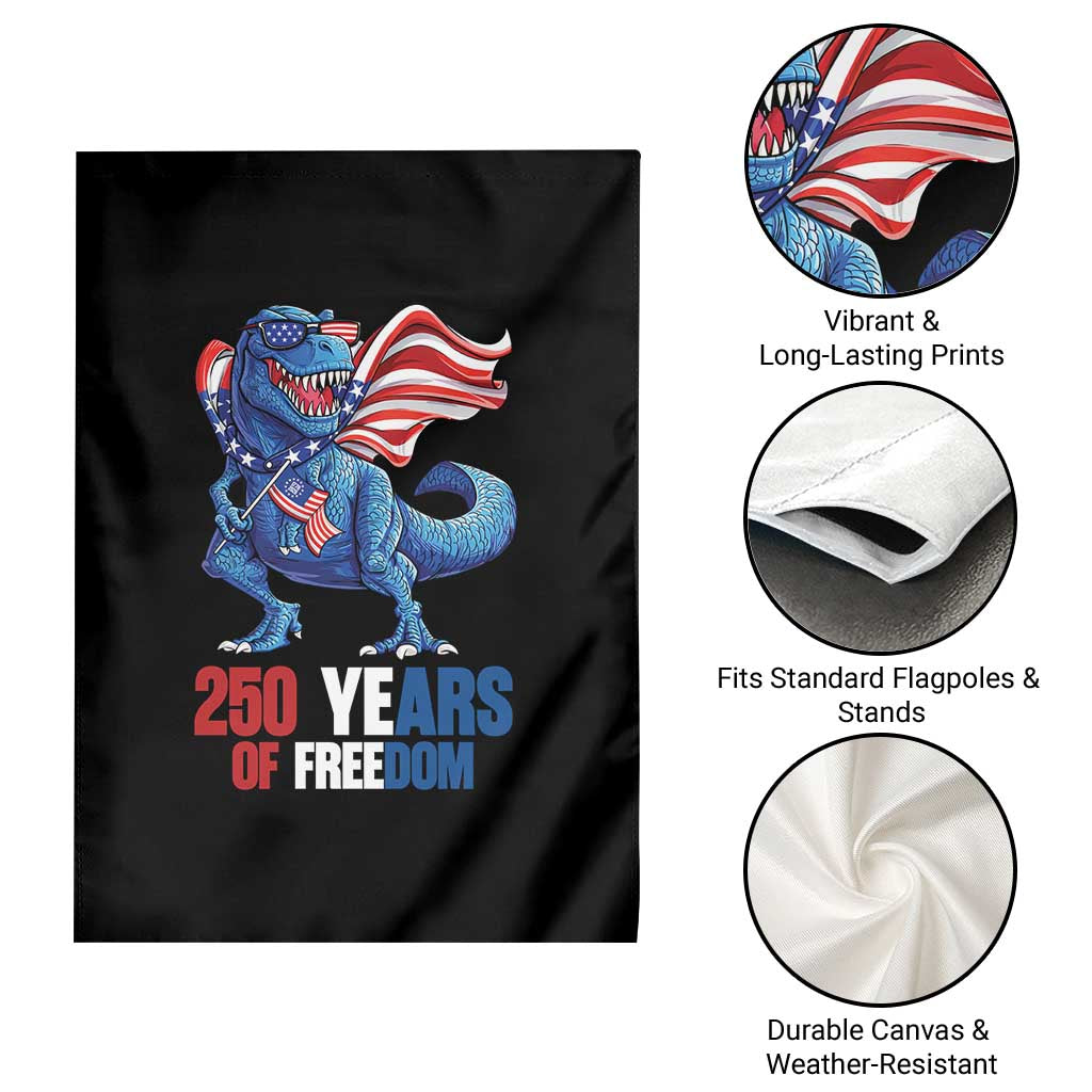 Funny Patriotic Dinosaur Garden Flag 250 Years Of Freedom TS12 Print Your Wear