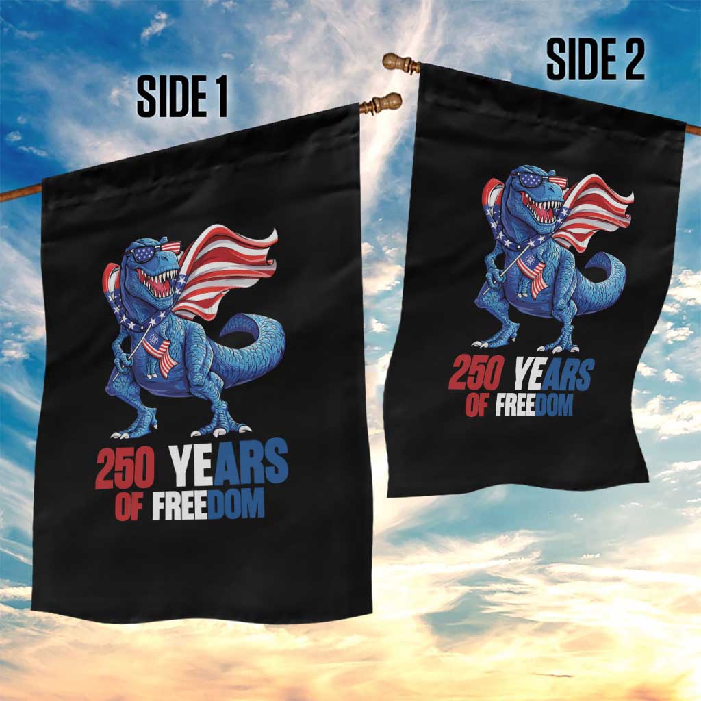 Funny Patriotic Dinosaur Garden Flag 250 Years Of Freedom TS12 Print Your Wear