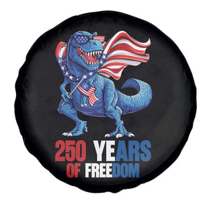 Funny Patriotic Dinosaur Spare Tire Cover 250 Years Of Freedom TS12 Print Your Wear