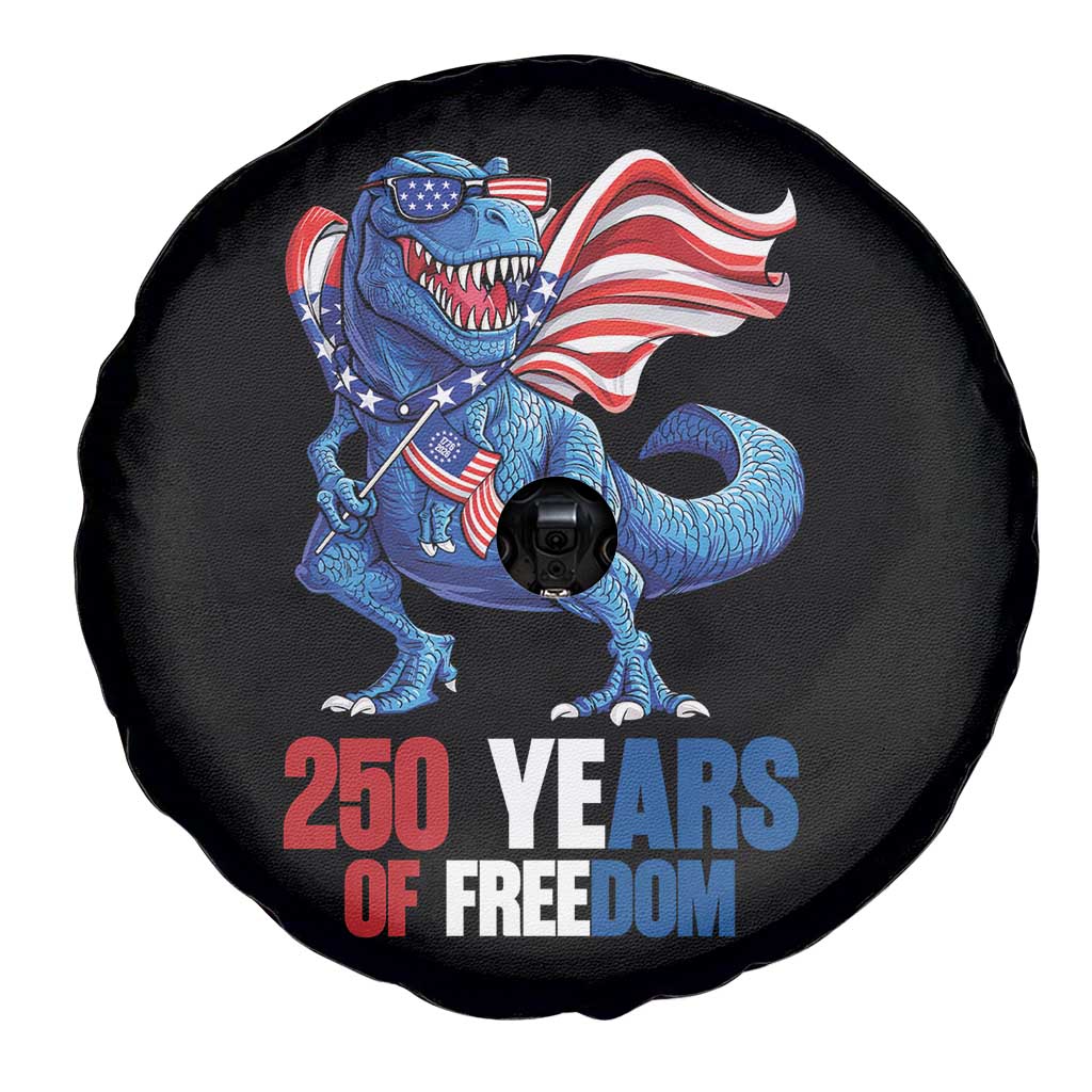 Funny Patriotic Dinosaur Spare Tire Cover 250 Years Of Freedom TS12 Print Your Wear