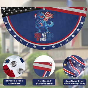 Funny Dinosaur Lover Patriotic Fan Flag 250 Years Of Freedom