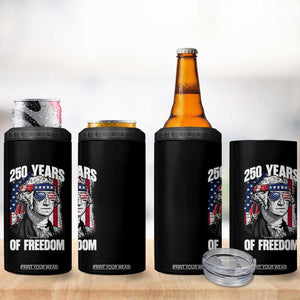 George Washington Founding Father 4 in 1 Can Cooler Tumbler 250 Years Of Freedom TS12 Print Your Wear
