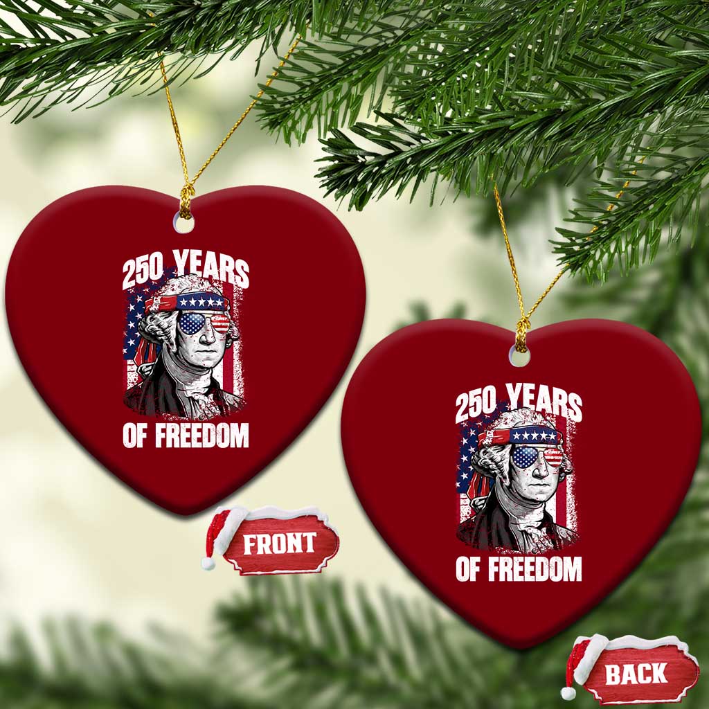 George Washington Founding Father Ceramic Ornament 250 Years Of Freedom TS12 Print Your Wear
