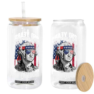 George Washington Founding Father Glass Can 250 Years Of Freedom TS12 Print Your Wear