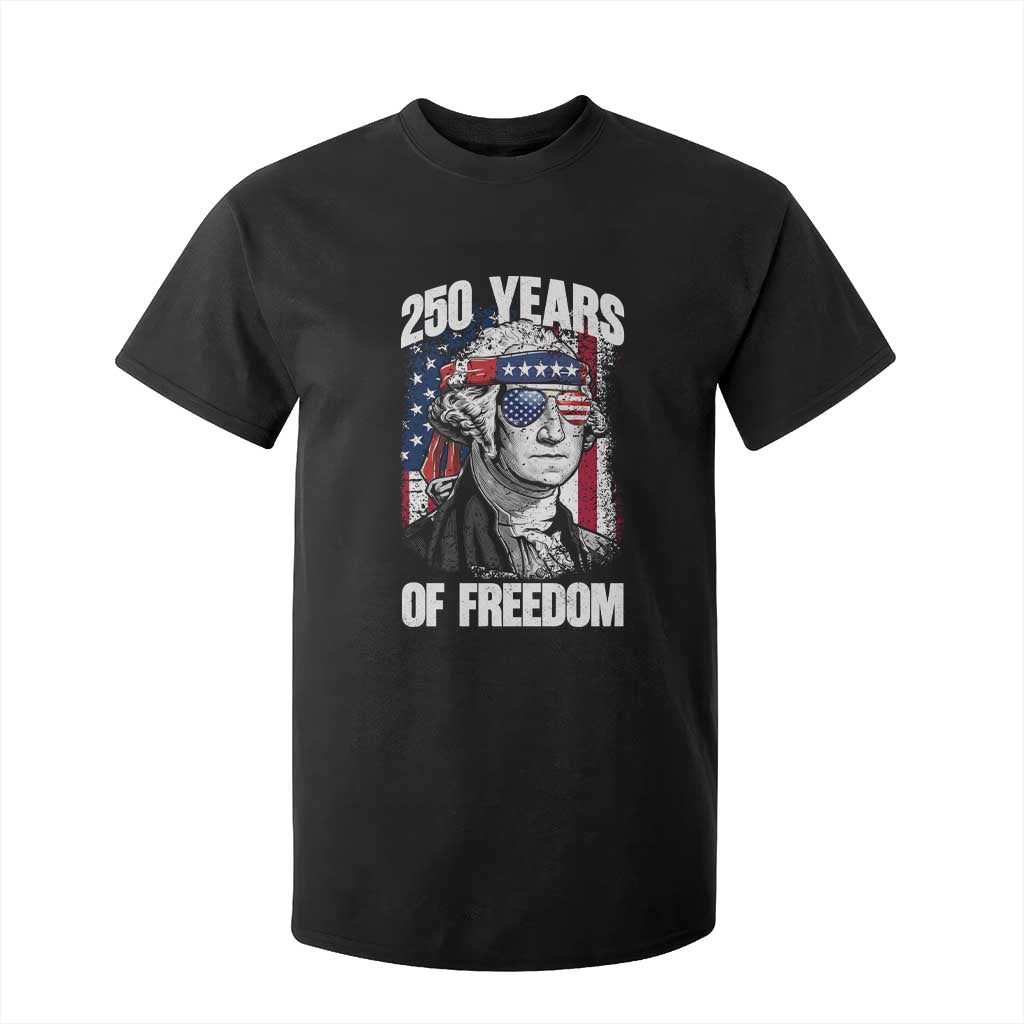 George Washington Founding Father T Shirt For Kid 250 Years Of Freedom TS12 Black Print Your Wear