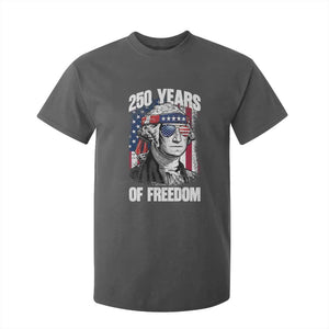 George Washington Founding Father T Shirt For Kid 250 Years Of Freedom TS12 Dark Heather Print Your Wear