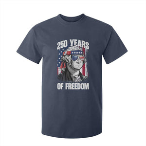 George Washington Founding Father T Shirt For Kid 250 Years Of Freedom TS12 Navy Print Your Wear
