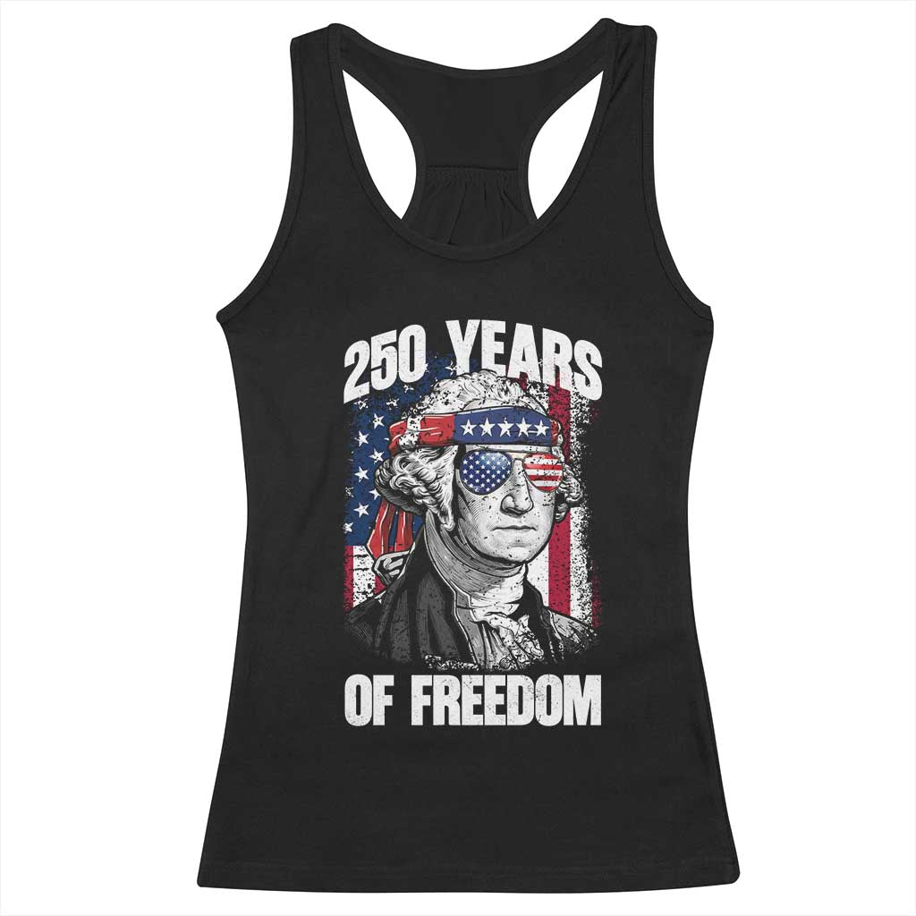 George Washington Founding Father Racerback Tank Top 250 Years Of Freedom TS12 Black Print Your Wear