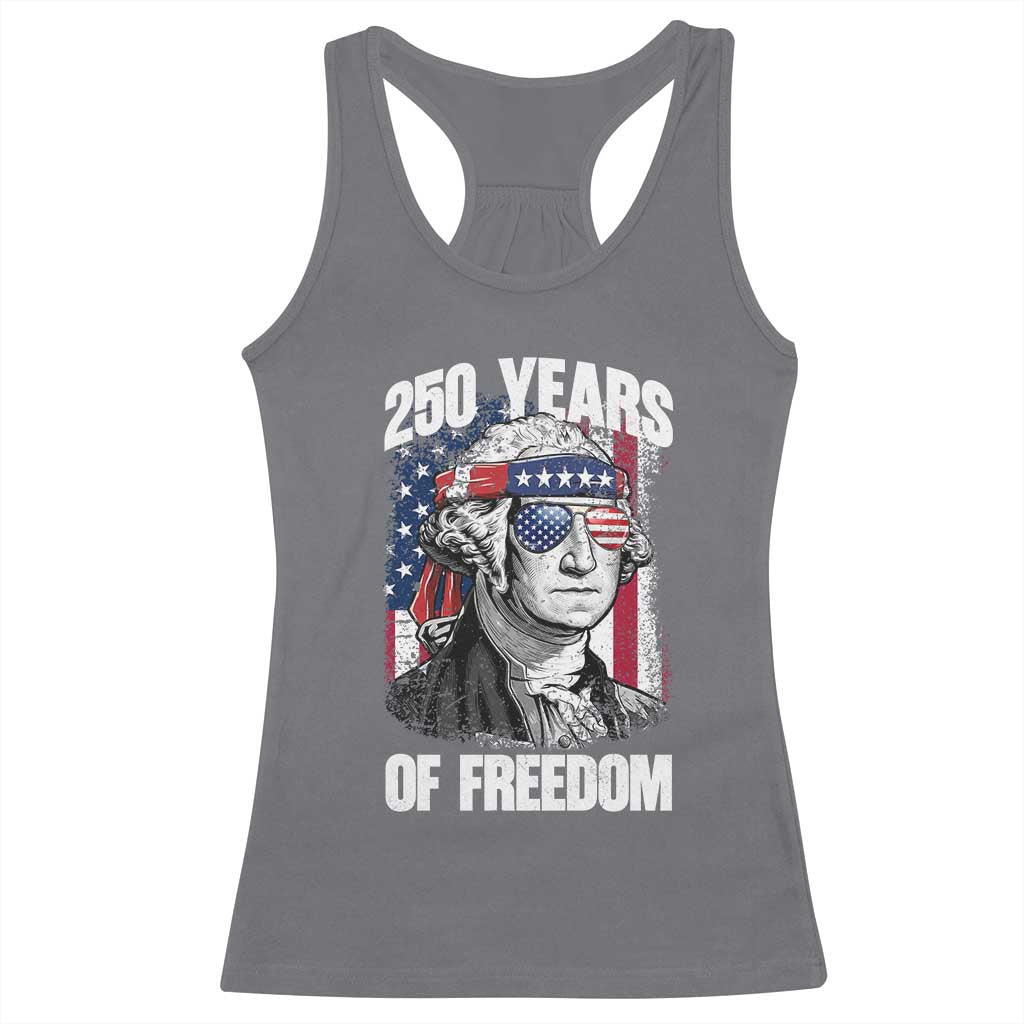 George Washington Founding Father Racerback Tank Top 250 Years Of Freedom TS12 Charcoal Print Your Wear
