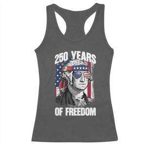 George Washington Founding Father Racerback Tank Top 250 Years Of Freedom TS12 Dark Heather Print Your Wear