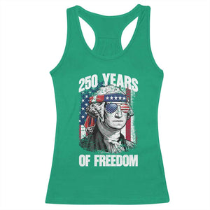 George Washington Founding Father Racerback Tank Top 250 Years Of Freedom TS12 Irish Green Print Your Wear