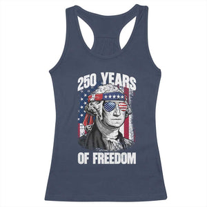 George Washington Founding Father Racerback Tank Top 250 Years Of Freedom TS12 Navy Print Your Wear
