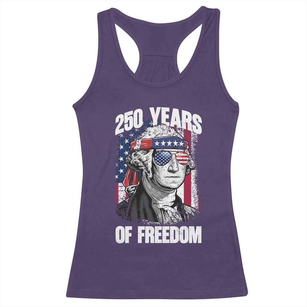 George Washington Founding Father Racerback Tank Top 250 Years Of Freedom TS12 Purple Print Your Wear
