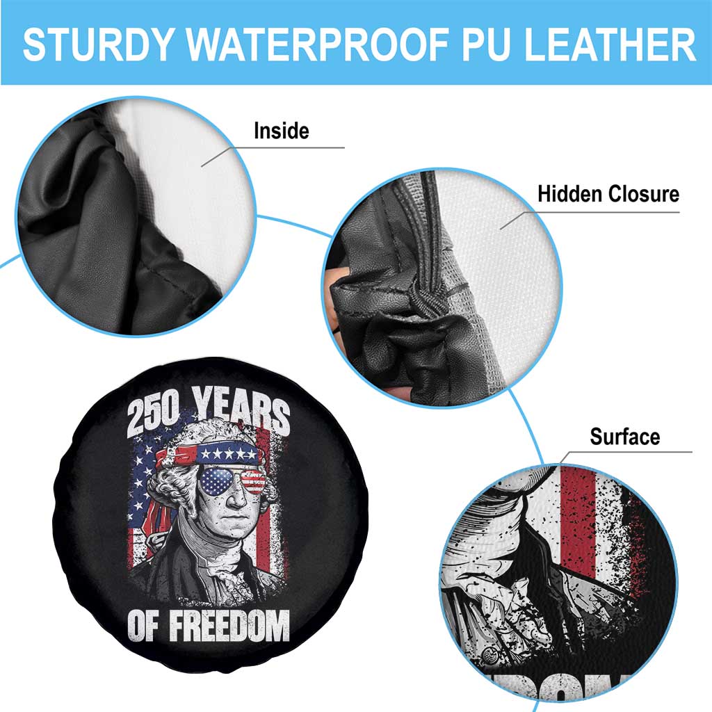 George Washington Founding Father Spare Tire Cover 250 Years Of Freedom TS12 Print Your Wear