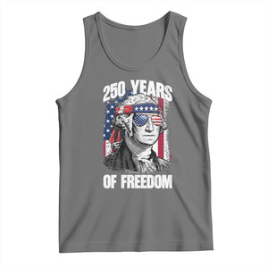 George Washington Founding Father Tank Top 250 Years Of Freedom TS12 Black Heather Print Your Wear