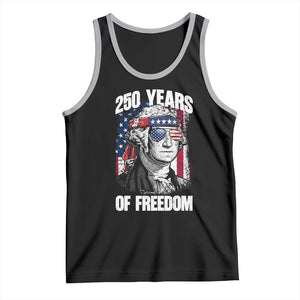 George Washington Founding Father Tank Top 250 Years Of Freedom TS12 Black Athletic Heather Print Your Wear