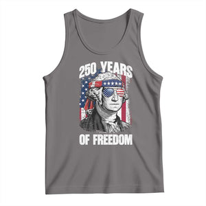George Washington Founding Father Tank Top 250 Years Of Freedom TS12 Deep Heather Print Your Wear