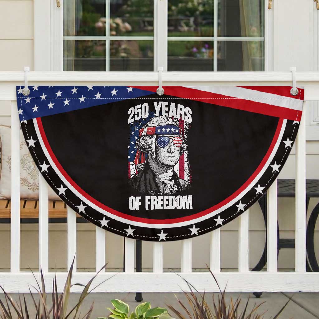 George Washington Founding Father Patriotic Fan Flag 250 Years Of Freedom
