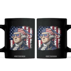 George Washington Patriotic Coffee Mug USA 250th Anniversary TS12 Black Print Your Wear