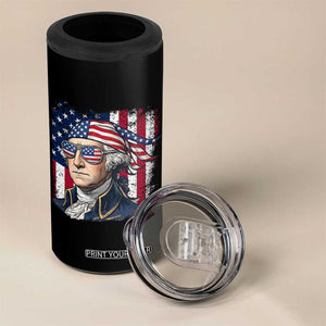 George Washington Patriotic 4 in 1 Can Cooler Tumbler USA 250th Anniversary TS12 Print Your Wear