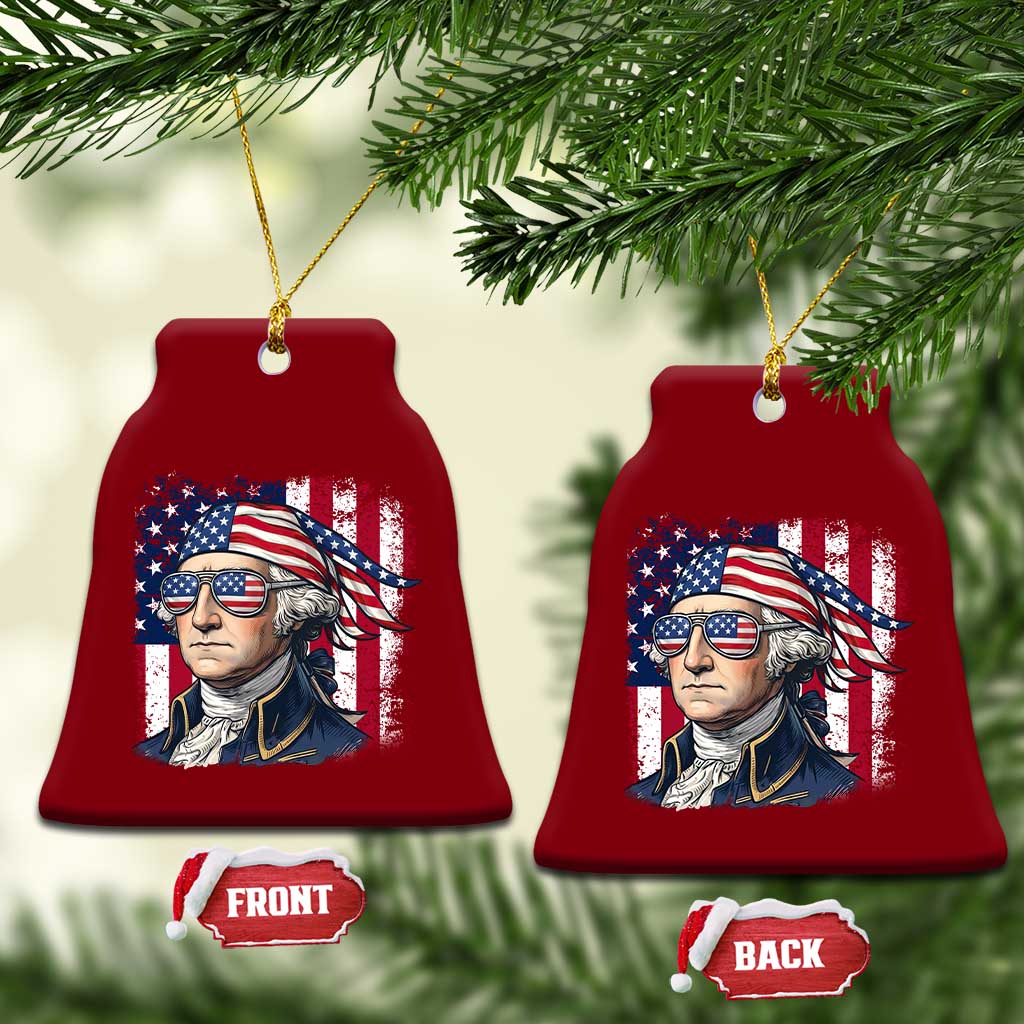 George Washington Patriotic Ceramic Ornament USA 250th Anniversary TS12 Print Your Wear