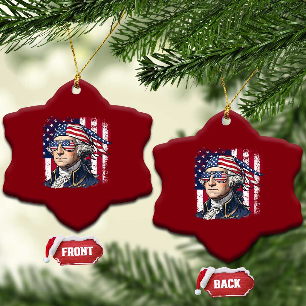 George Washington Patriotic Ceramic Ornament USA 250th Anniversary TS12 Print Your Wear