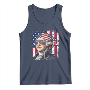 George Washington Patriotic Tank Top USA 250th Anniversary TS12 Navy Print Your Wear