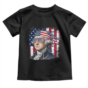 George Washington Patriotic Toddler T Shirt USA 250th Anniversary TS12 Black Print Your Wear