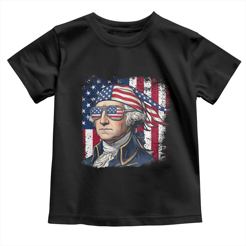 George Washington Patriotic Toddler T Shirt USA 250th Anniversary TS12 Black Print Your Wear
