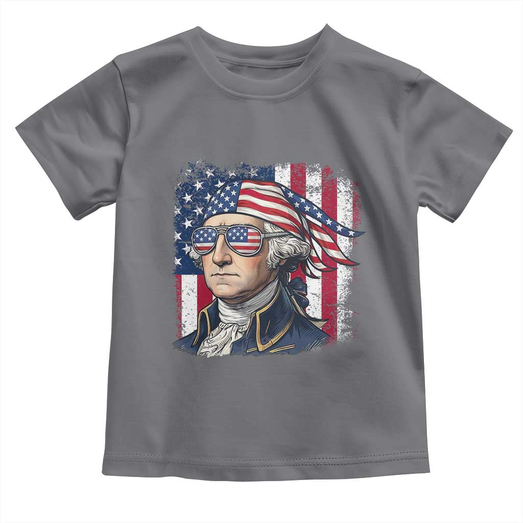 George Washington Patriotic Toddler T Shirt USA 250th Anniversary TS12 Charcoal Print Your Wear
