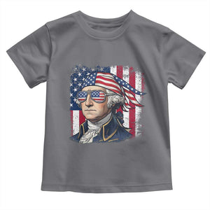 George Washington Patriotic Toddler T Shirt USA 250th Anniversary TS12 Charcoal Print Your Wear