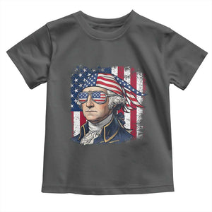 George Washington Patriotic Toddler T Shirt USA 250th Anniversary TS12 Dark Heather Print Your Wear