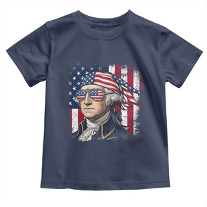 George Washington Patriotic Toddler T Shirt USA 250th Anniversary TS12 Navy Print Your Wear